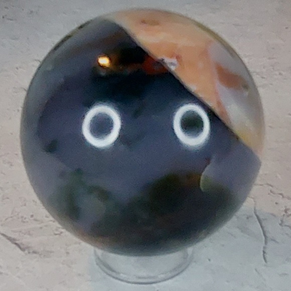 Ocean Jasper Sphere | Joy • Renewal • Emotional Harmony - Picture 8 of 8